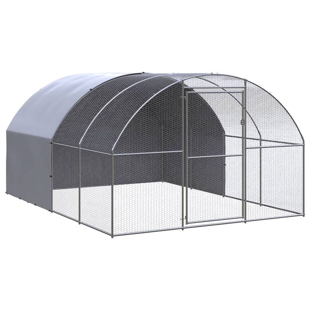 Kippenren 3x4x2 m gegalvaniseerd staal - AllerleiShop