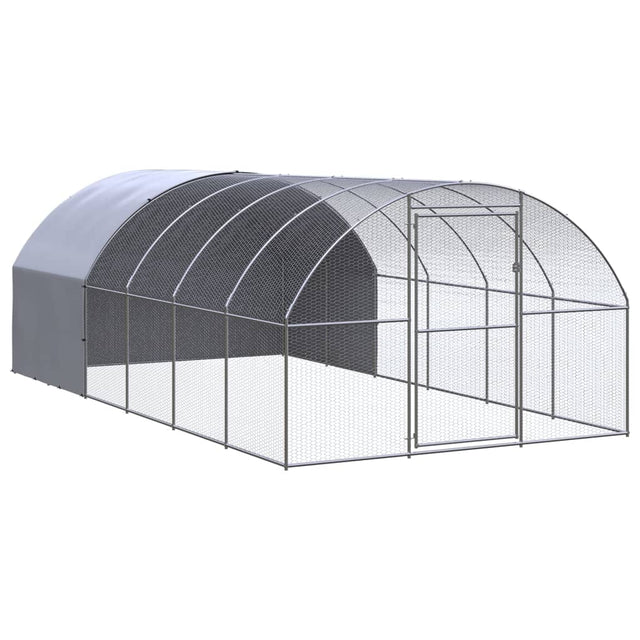 Kippenren 3x6x2 m gegalvaniseerd staal - AllerleiShop