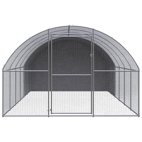 Kippenren 3x6x2 m gegalvaniseerd staal - AllerleiShop