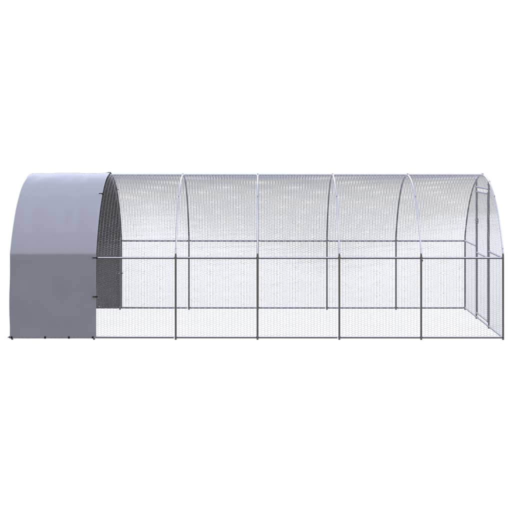 Kippenren 3x6x2 m gegalvaniseerd staal - AllerleiShop