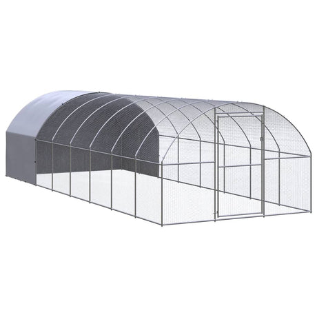 Kippenren 3x8x2 m gegalvaniseerd staal - AllerleiShop