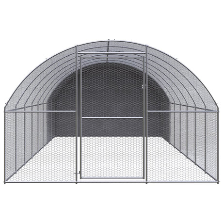 Kippenren 3x8x2 m gegalvaniseerd staal - AllerleiShop