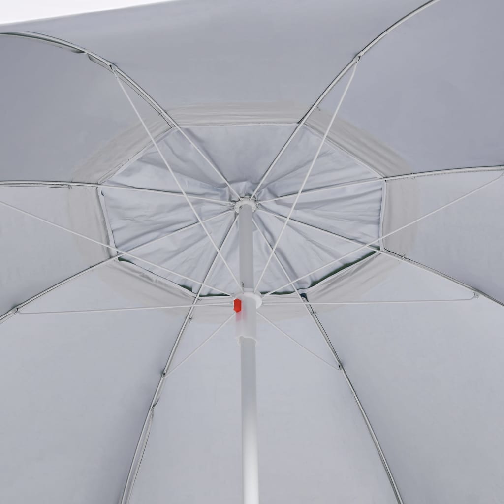 Strandparasol met zijwanden 215 cm groen