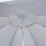 Strandparasol met zijwanden 215 cm antracietkleurig