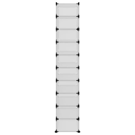 Schoenenrek 44x32x174 cm polypropeen transparant - AllerleiShop