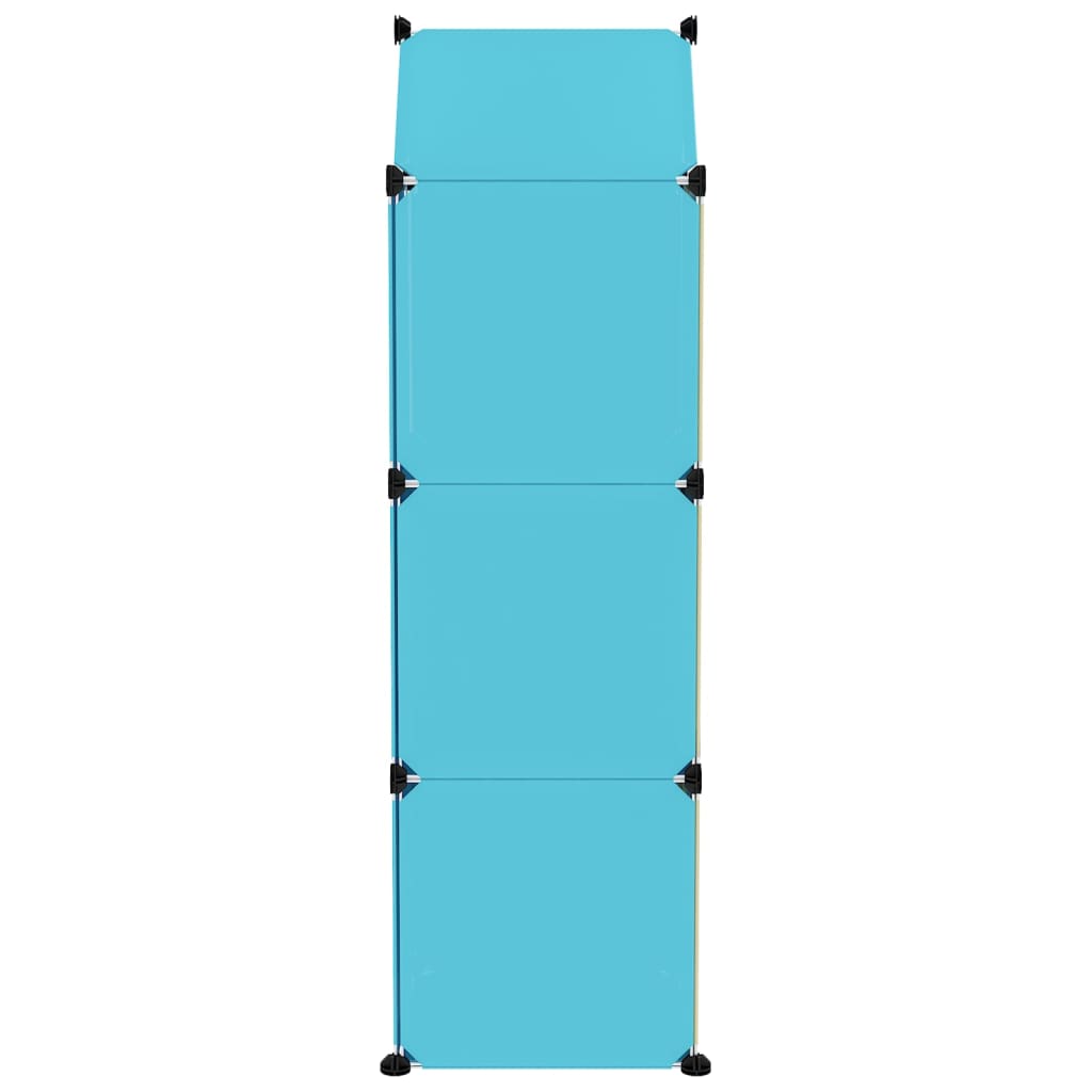 Kinderopbergmeubel met 8 vakken polypropeen blauw - AllerleiShop