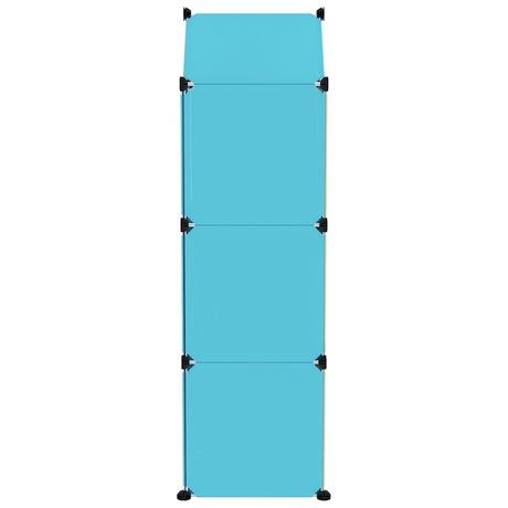 Kinderopbergmeubel met 8 vakken polypropeen blauw - AllerleiShop