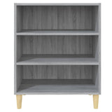 Dressoir 57x35x70 cm bewerkt hout grijs sonoma eikenkleurig - AllerleiShop