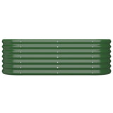 Plantenbak 114x40x36 cm gepoedercoat staal groen