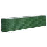 Plantenbak 332x40x68 cm gepoedercoat staal groen