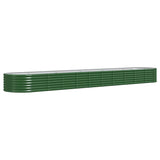 Plantenbak 440x80x36 cm gepoedercoat staal groen