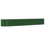 Plantenbak 554x100x68 cm gepoedercoat staal groen