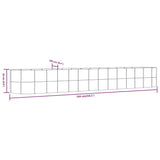 Plantenbak 554x100x68 cm gepoedercoat staal zilverkleurig