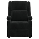 Fauteuil verstelbaar fluweel zwart