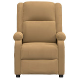 Fauteuil verstelbaar fluweel bruin