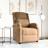Fauteuil verstelbaar fluweel bruin