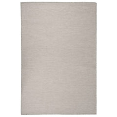 Buitenkleed platgeweven 120x170 cm taupe