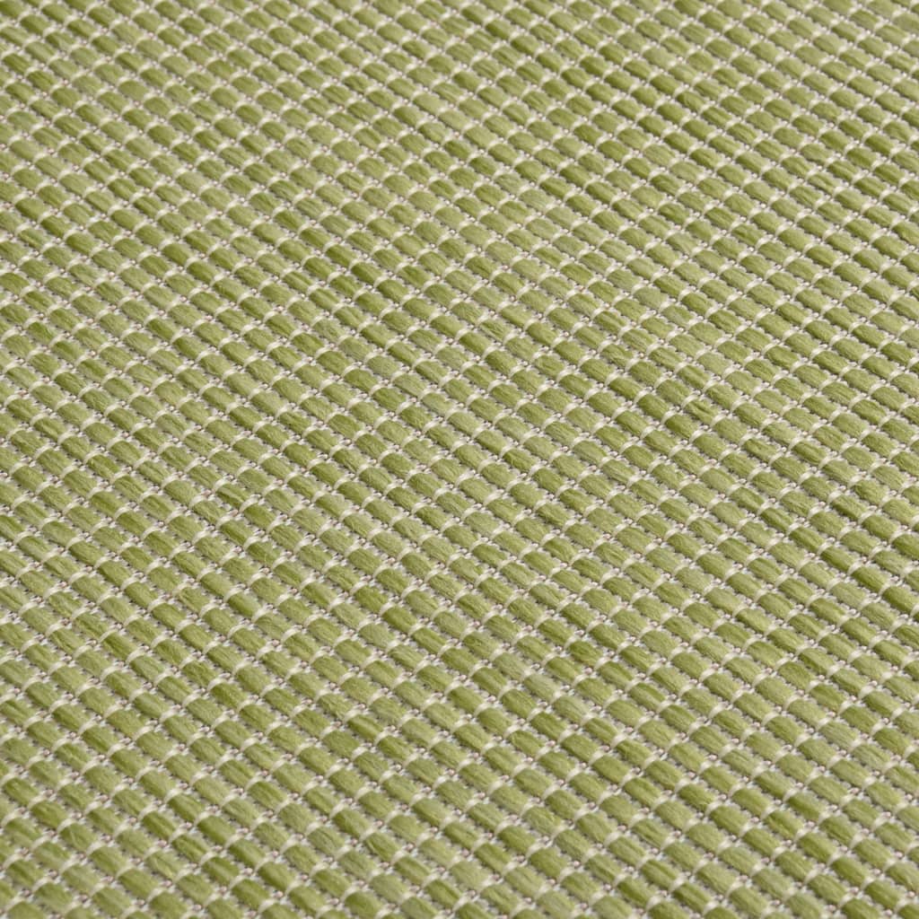 Buitenkleed platgeweven 80x250 cm groen - AllerleiShop