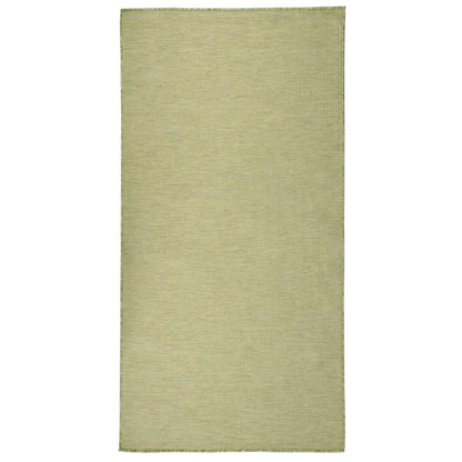 Buitenkleed platgeweven 100x200 cm groen - AllerleiShop