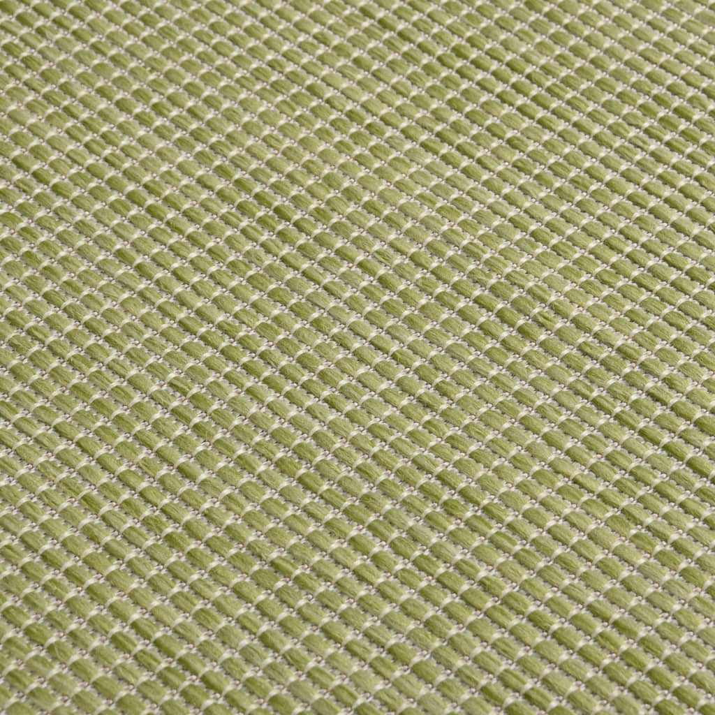 Buitenkleed platgeweven 100x200 cm groen - AllerleiShop