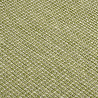 Buitenkleed platgeweven 100x200 cm groen - AllerleiShop