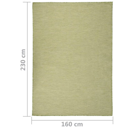 Buitenkleed platgeweven 160x230 cm groen - AllerleiShop