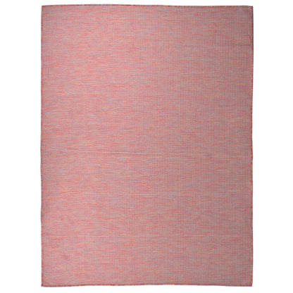 Buitenkleed platgeweven 120x170 cm rood - AllerleiShop