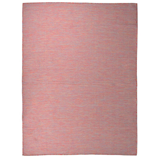 Buitenkleed platgeweven 120x170 cm rood - AllerleiShop