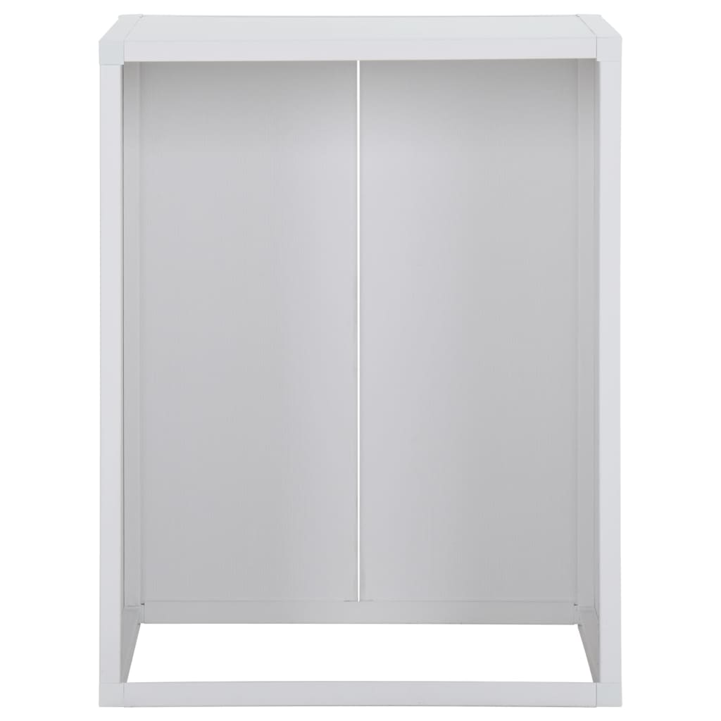 Wasmachinekast 68,5x64,5x88 cm PVC wit - AllerleiShop