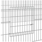 Konijnenkooi met 2 panelen 220x110x55 cm gegalvaniseerd ijzer