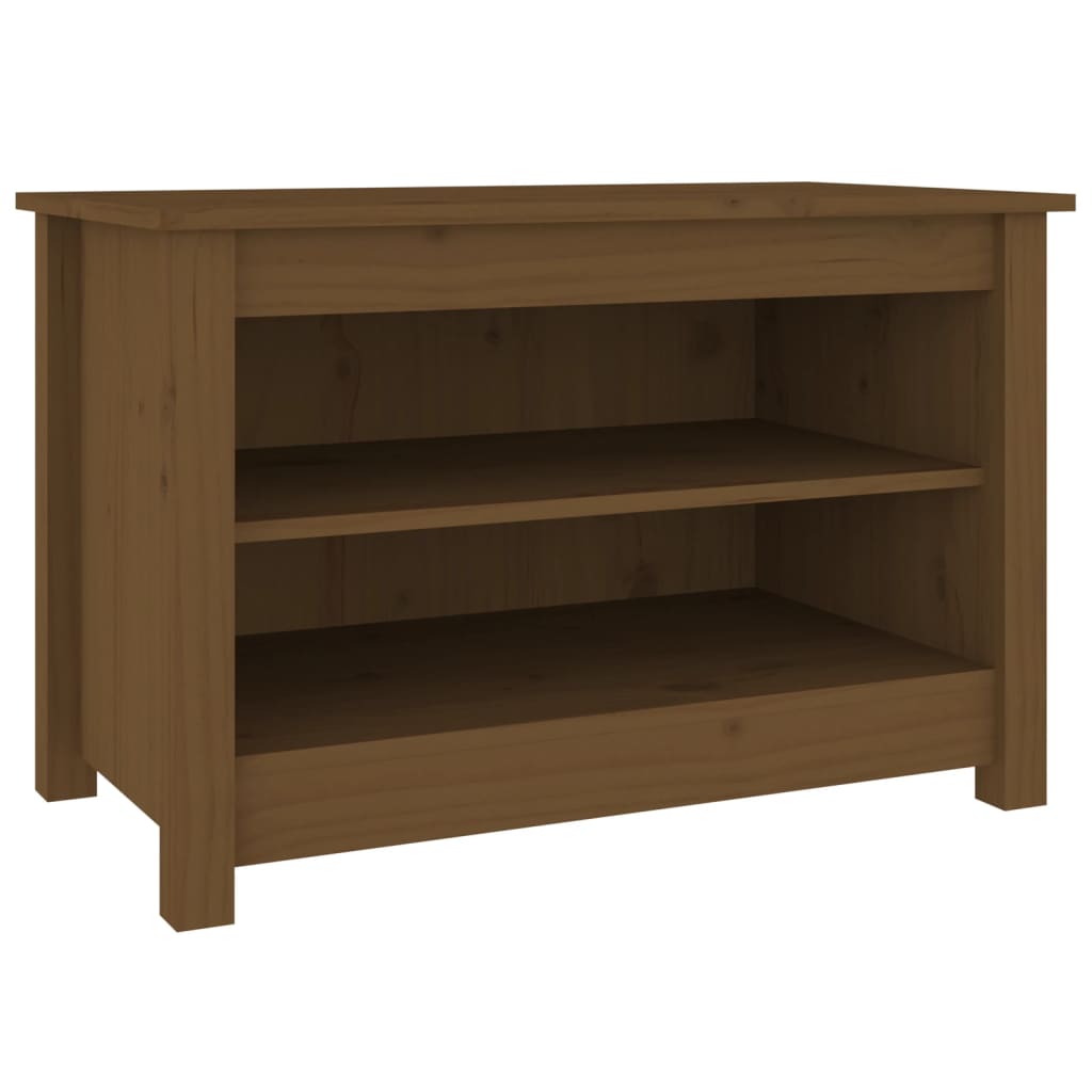 Schoenenkast 70x38x45,5 cm massief grenenhout honingbruin - AllerleiShop