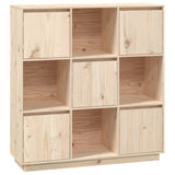 Hoge kast 110,5x35x117 cm massief grenenhout - AllerleiShop