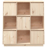 Hoge kast 110,5x35x117 cm massief grenenhout - AllerleiShop