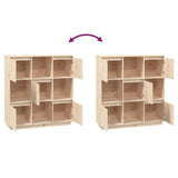 Hoge kast 110,5x35x117 cm massief grenenhout - AllerleiShop