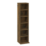 Cd-kast 21x20x88 cm bewerkt hout gerookt eikenkleurig - AllerleiShop