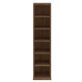 Cd-kast 21x20x88 cm bewerkt hout bruin eikenkleur - AllerleiShop