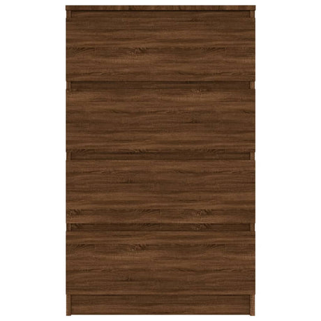 Dressoir 60x35x98,5 cm bewerkt hout bruin eikenkleur - AllerleiShop