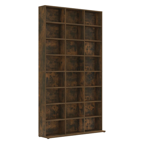 Cd-kast 102x23x177,5 cm bewerkt hout gerookt eikenkleurig - AllerleiShop