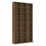 Cd-kast 102x23x177,5 cm bewerkt hout bruin eikenkleur - AllerleiShop