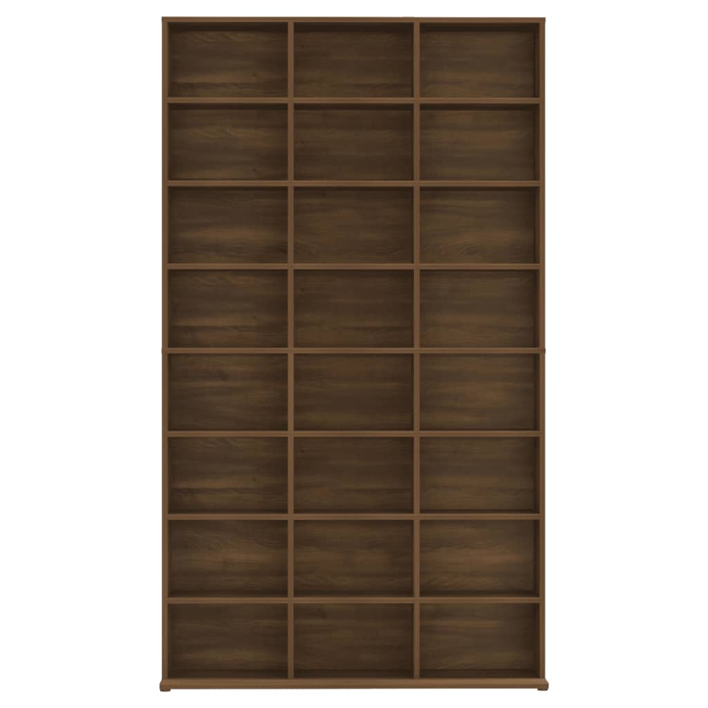 Cd-kast 102x23x177,5 cm bewerkt hout bruin eikenkleur - AllerleiShop