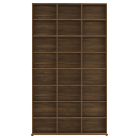 Cd-kast 102x23x177,5 cm bewerkt hout bruin eikenkleur - AllerleiShop