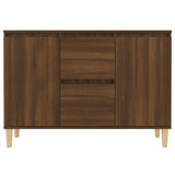 Dressoir 101x35x70 cm bewerkt hout bruin eikenkleur - AllerleiShop