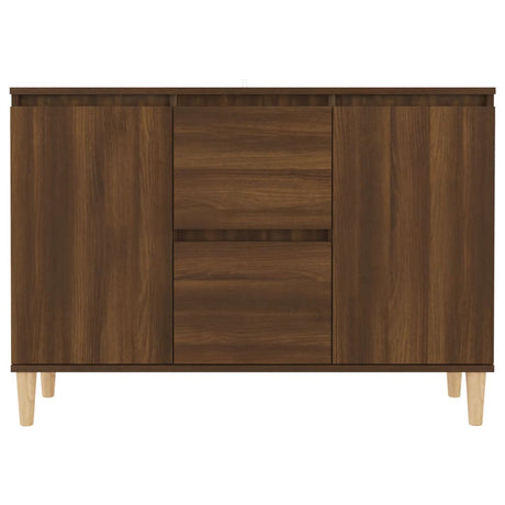 Dressoir 101x35x70 cm bewerkt hout bruin eikenkleur - AllerleiShop