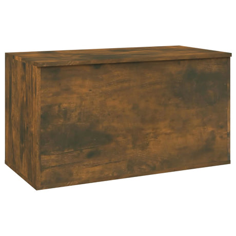 Opbergkist 84x42x46 cm bewerkt hout gerookt eikenkleurig - AllerleiShop