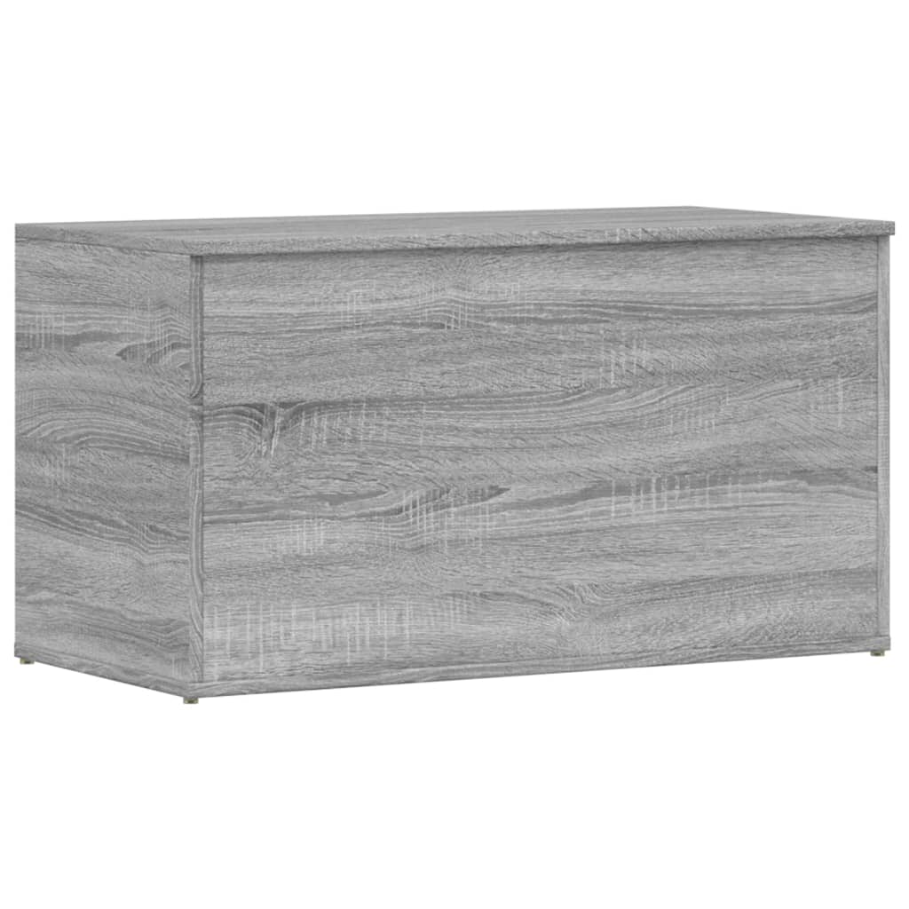 Opbergkist 84x42x46 cm bewerkt hout grijs sonoma eikenkleurig - AllerleiShop