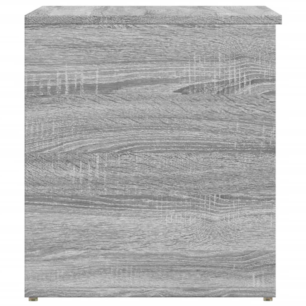 Opbergkist 84x42x46 cm bewerkt hout grijs sonoma eikenkleurig - AllerleiShop