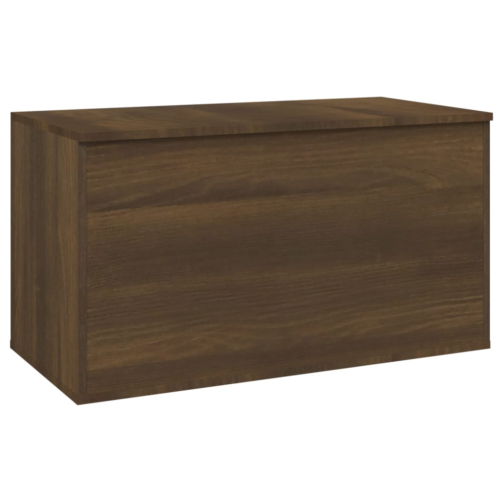 Opbergkist 84x42x46 cm bewerkt hout bruin eikenkleur - AllerleiShop