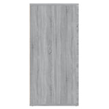 Dressoir 80x36x75 cm bewerkt hout grijs sonoma eikenkleurig - AllerleiShop