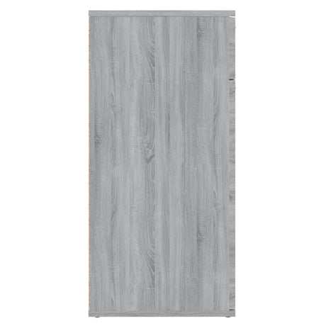 Dressoir 80x36x75 cm bewerkt hout grijs sonoma eikenkleurig - AllerleiShop