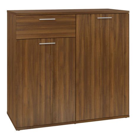 Dressoir 80x36x75 cm bewerkt hout bruin eikenkleur - AllerleiShop